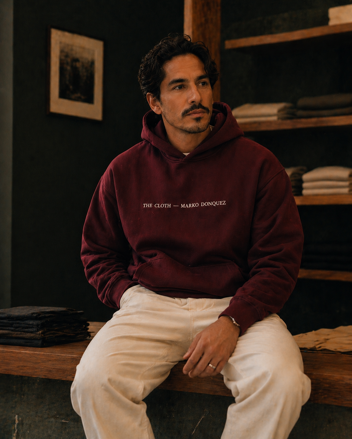 Pleated Trouser, Oxblood — Marko Donquez
